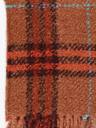 Burberry Womens Scarf Alpaca Boucl&eacute; Brown Scarfs