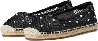 Kate Spade New York Pearl Fishnet Espadrille Ballet Flat Womens Shoes Black : 8.5 B - Medium, Synthetic