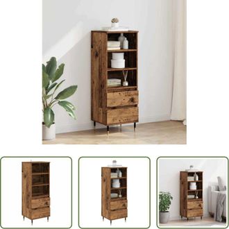 vidaXL vidaXL Credenza con cassetti - Credenza Legno vecchio 40 x 36 x 110 cm Legno multistrato