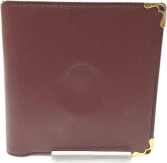Cartier Pre-owned Wallets, female, Red, Size: ONE SIZE Pre-owned Must Line Leather Wallet