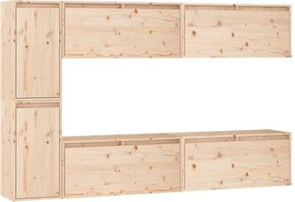 vidaXL Vidaxl - Muebles Para Tv 6 Piezas Madera Maciza De Pino