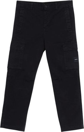 HUGO BOSS Heren, Broeken, Blauw, Maat: W32 Katoen