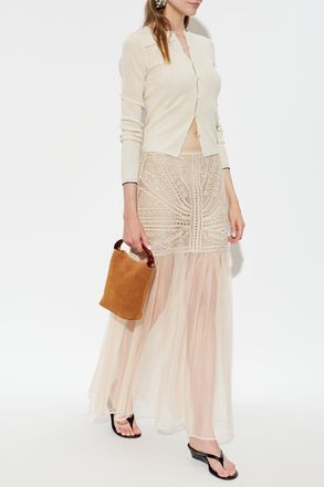 Ulla Johnson Tulle Skirt, Womens, Cream