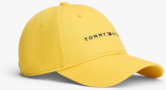 Tommy Hilfiger Mens Embroidered Tommy Logo Baseball Cap - Yellow