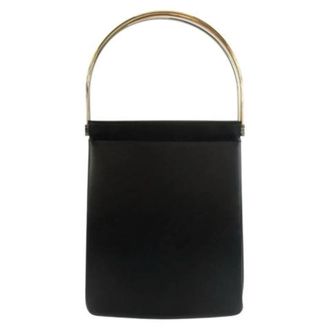 Cartier Pre-owned Vintage Vanity Bag - Dames - Vintage Handtas - Zwart - ONE Size - Leer - Vintage