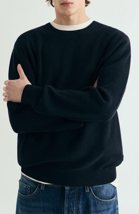 Scalpers Textured Knit Sweater in Navy at Nordstrom, Size Xx-Large Eu