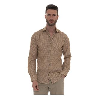 Carrel Casual Overhemd - Heren - Casual Overhemden - Beige - XL - Katoen - Overhemden
