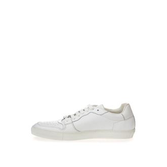 Roberto Cavalli Womens White Leather Low Top Sneakers