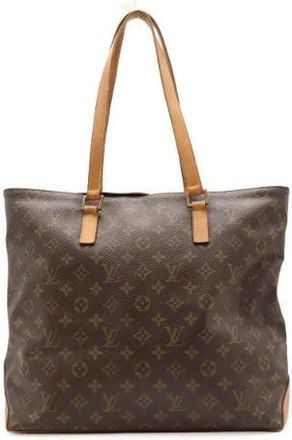 Louis Vuitton Pre-owned Monogram Cabas Mezzo Tote Bag - Dames - Vintage Shopper - Bruin - ONE Size - Vintage