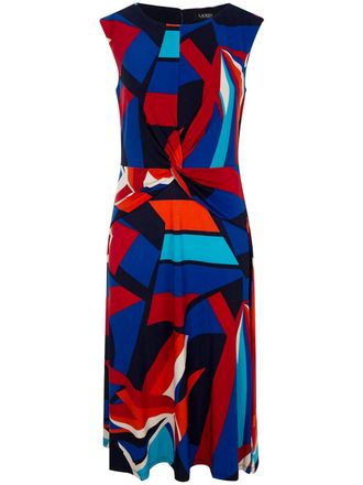 Lauren Ralph Lauren Midi-jurk met patroon - Blauw