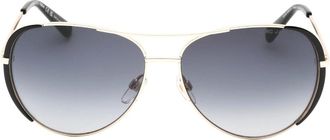 Marc Jacobs Womens Marc Jacobs Dark Grey SF Lensed Gold Sunglass - Size: ONE size