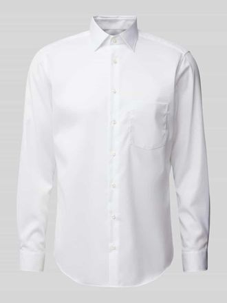 Christian Berg Regular Fit Business-Hemd mit Brusttasche in Weiss, Größe 37/38