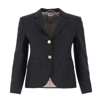 Thom Browne Dames, Jassen, Blauw, Maat: S Wol