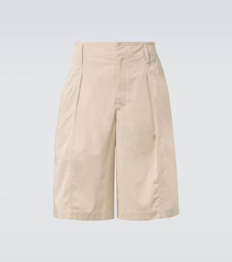 Christophe Lemaire Maxi cotton twill Bermuda shorts