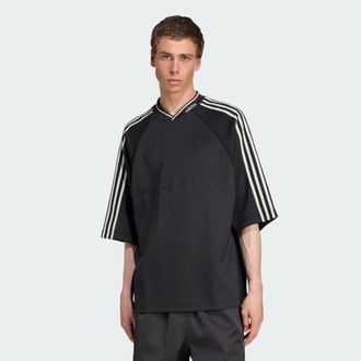 adidas Originals ADIDAS Originals Mens Premium Jersey - Black Cotton - Size X-Large