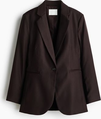 H&M Einreihiger Blazer - Brown
