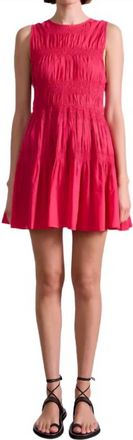 Apiece Apart Fabiana Mini Dress In Berry