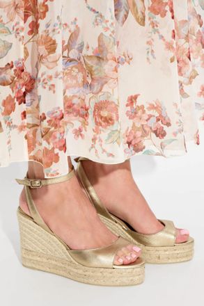 Castaner Brook Wedge Sandals, Womens, Cream