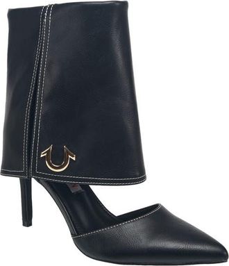 True Religion Her Foldover Cuff Heel in Black at Nordstrom, Size 8