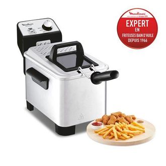 Moulinex Freidora Semi-profesional Acero Inoxidable Cepillado 1,2 Kg