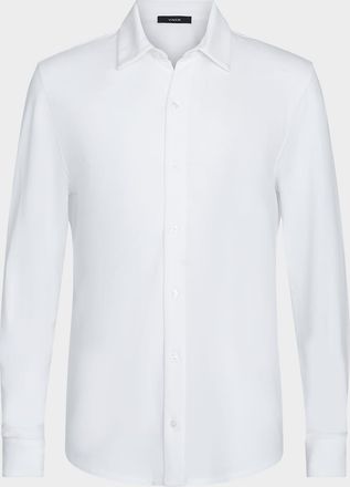 Vince Mens Pique Button-Down Shirt