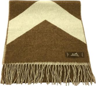 Hermès Sciarpa in cashmere anni 2010 - Marrone
