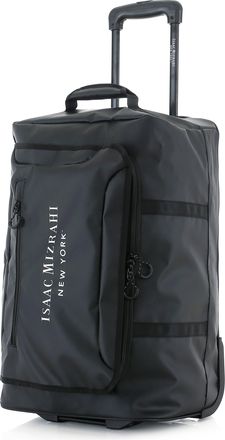 Isaac Mizrahi New York Onyx 22 Inch Carry-On Travel Softside Rolling Duffel Bag with Telescopic Handle
