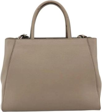 Fendi Pre-owned Vintage Handbag - Dames - Vintage Handtas - Beige - ONE Size - Leer - Vintage