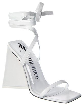 The Attico Isa Vinyl & Leather Sandal