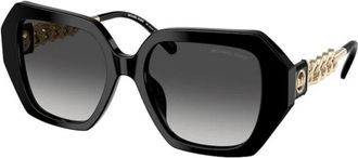 Michael Kors Authentieke South Beach Zonnebril - Dames - Zonnebrillen - Zwart - 54 MM - Accessoires