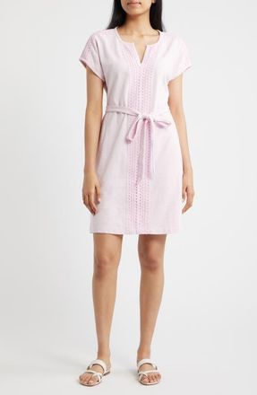 Tommy Bahama Sunset Harbor Eyelet Trim Dress in Cyber Light at Nordstrom, Size X-Large