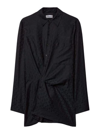 Off-white Off jacquard twisted shirtdress