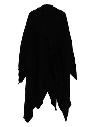 Limi Feu asymmetric coat - women - Wool/Rayon - 2 - Black