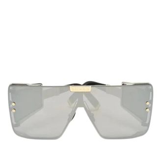 Balmain Pre-owned Glazen Zonnebril - Dames - Pre-owned - Grijs - Maat: ONE Size