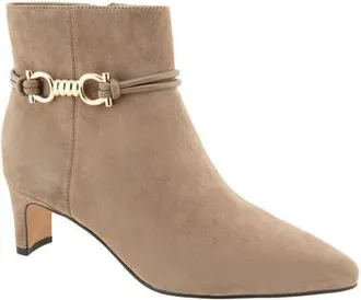 Andr&eacute; Assous Wrenna Pointed Toe Bootie in Desert Taupe at Nordstrom, Size 6.5