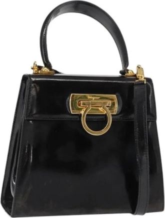 Ferragamo Pre-owned Handbags, female, Black, Size: ONE SIZE Pre-owned Handbag
