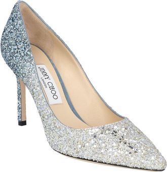 Jimmy Choo London Womens Glitter Romy 85 Pump, Never Worn (Authentic Pre-Loved)