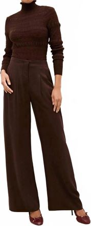 Marie Oliver Macbee Wide Leg Pants In Brown