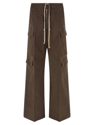Rick Owens Brown Relaxed Cargo Pants
