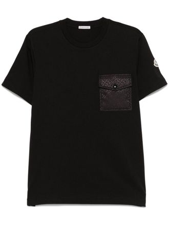 Moncler T-shirt met korte mouwen - Zwart