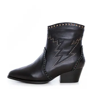 Sofie Schnoor Cowboy Boots, female, Black, Size: 7 US Pointed Toe Ankle Boot