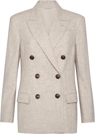 Brunello Cucinelli Donna, Giacche, Beige, S, new