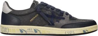 Premiata Bsktclay 8444 Sneaker - Heren - Sneakers - Grijs - 42 EU - Leer - Schoenen