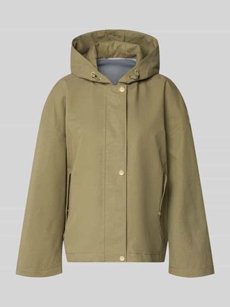 G-Lab Jacke mit Kapuze und versiegelten N&auml;hten Modell ELLE in Oliv, Gr&ouml;&szlig;e XS