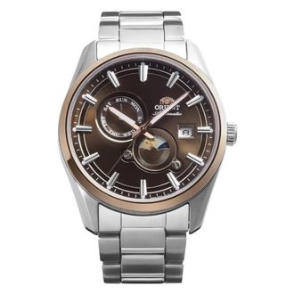 Orient Contemporary Stretto Day-Night Automatic Brown Dial Mens Watch RA-AK0313Y30B