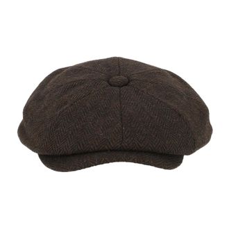 Barbour Accessoires, unisex, Bruin, XL, Tweed, Fyne Tweed Baker Boy Cap