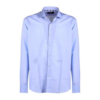 Aquascutum Iconic Shirt - Heren - Zakelijke Overhemden - Blauw - 2XL - Katoen - Overhemden