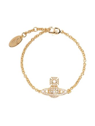 Vivienne Westwood Bracciale con cristalli - Oro