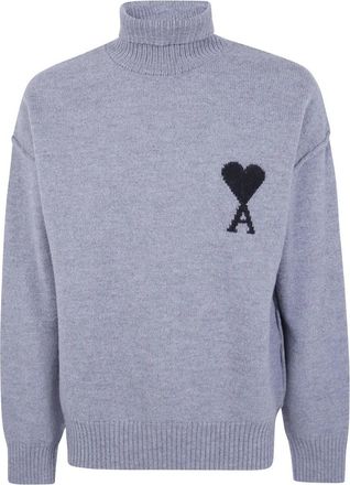 Ami Classic Adc Shirt - Heren - Coltruien - Blauw - L - Katoen - Truien & Vesten