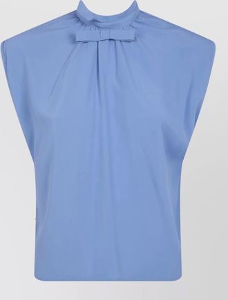 DRHOPE silk blend bow blouse